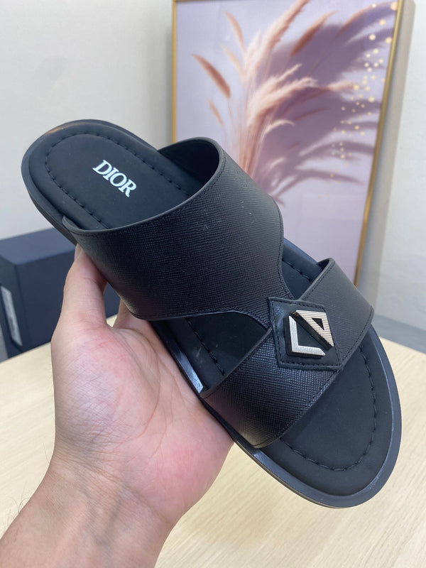 CD ALIDAS CROSS SANDAL BLACK CALFSKIN