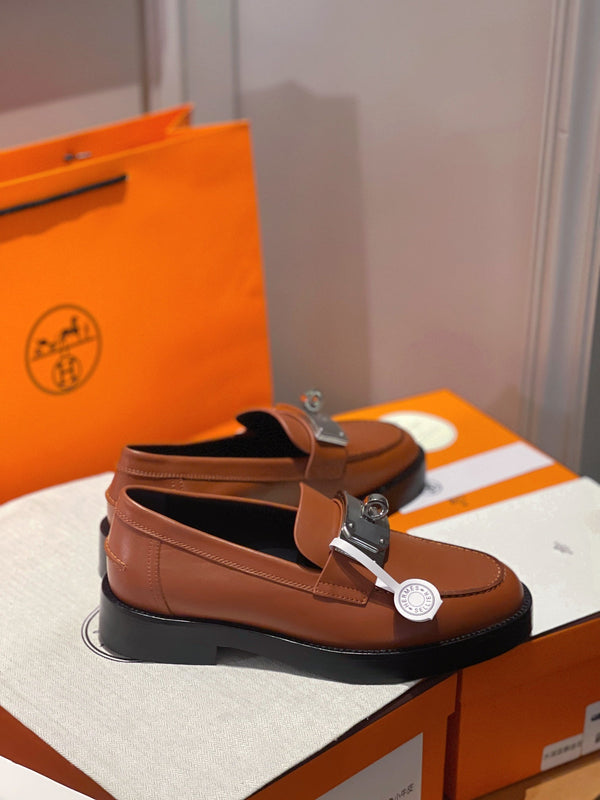 HM Destin Loafer In Caramel Calfskin 100176