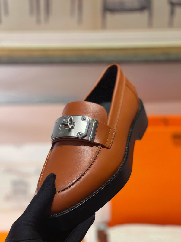 HM Destin Loafer In Caramel Calfskin 100176