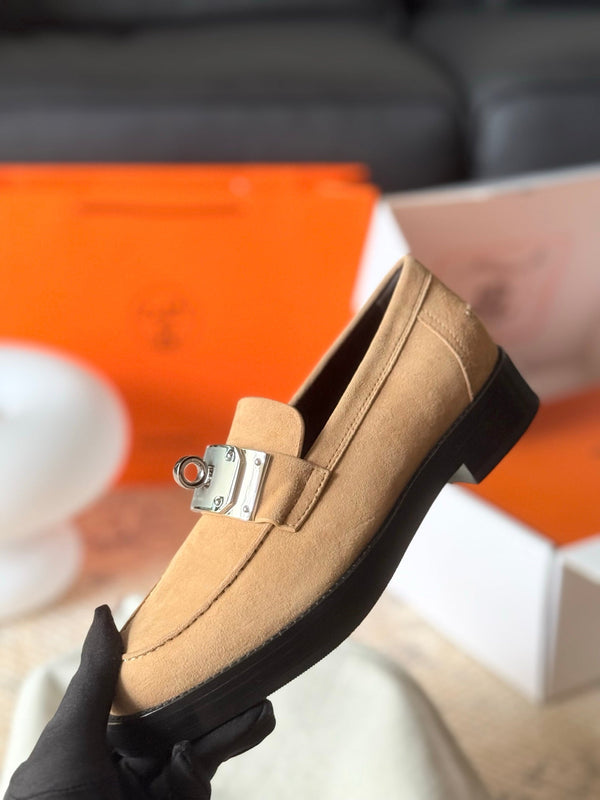 HM Hot Loafer Beige Suede 531375