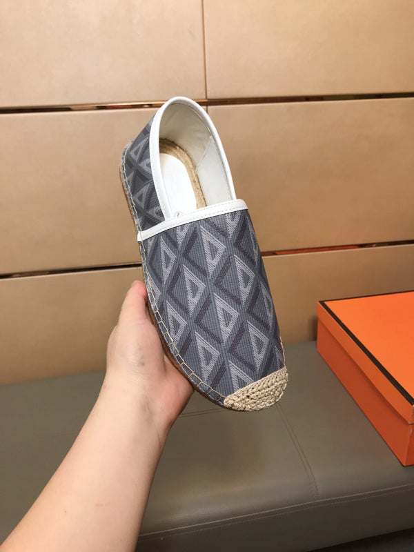 CD PARADISE ESPADRILLE LOAFER GRAY GEOMETRIC JACQUARD