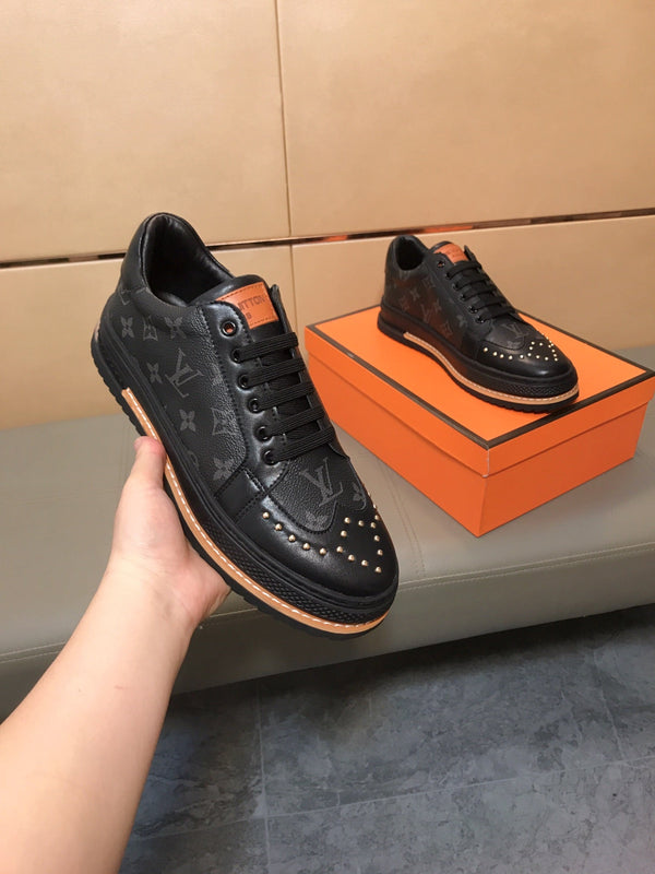 LV TRAINER IN BLACK MONOGRAM CALFSKIN