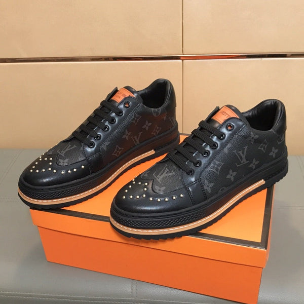 LV TRAINER IN BLACK MONOGRAM CALFSKIN