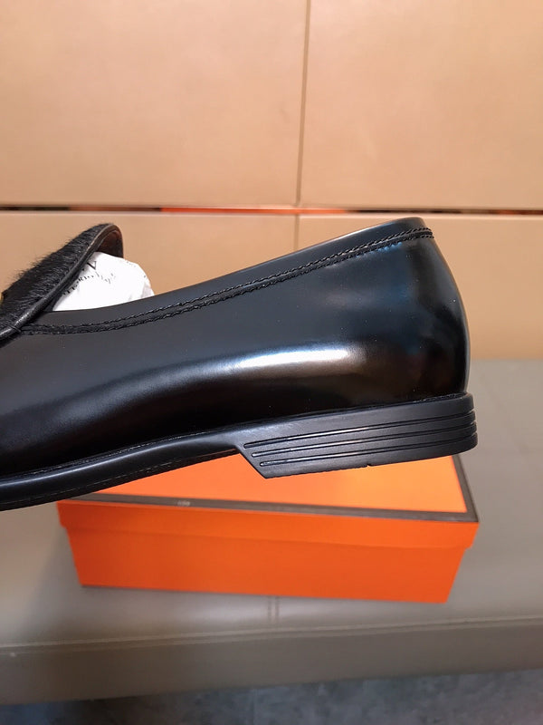 GG Men's Horsebit Loafer Black Patent Leather 541588