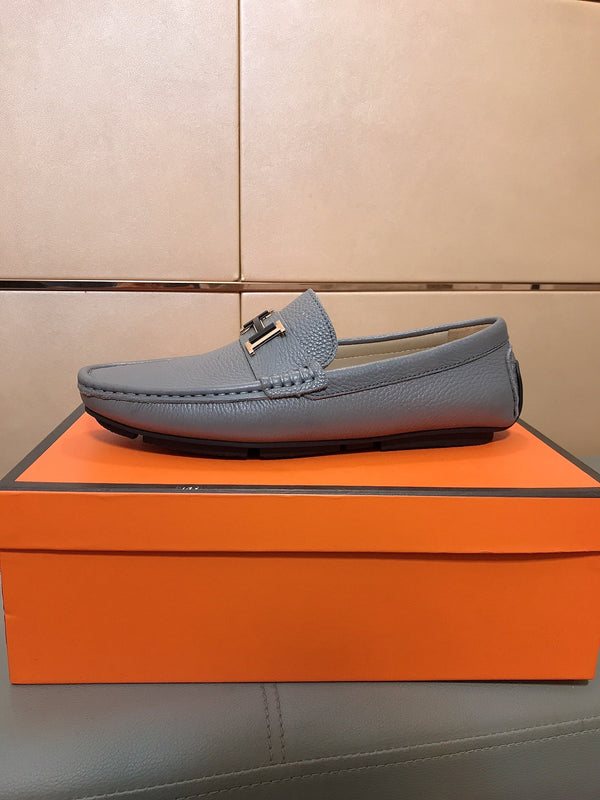 HM Men's Loafer Grey Cowhide 523199