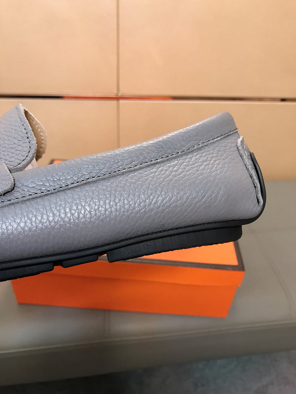 HM Men's Loafer Grey Cowhide 523199