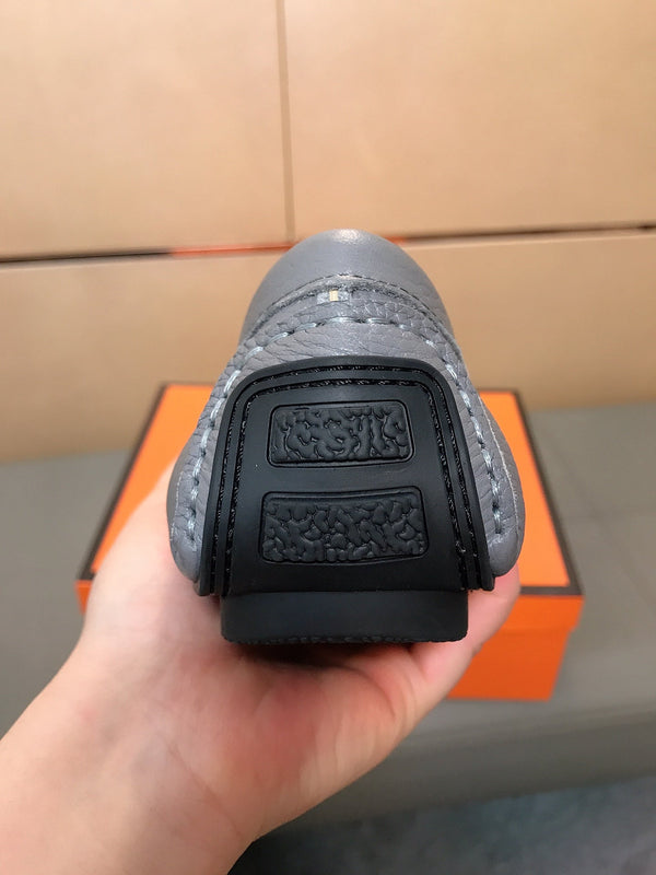 HM Men's Loafer Grey Cowhide 523199