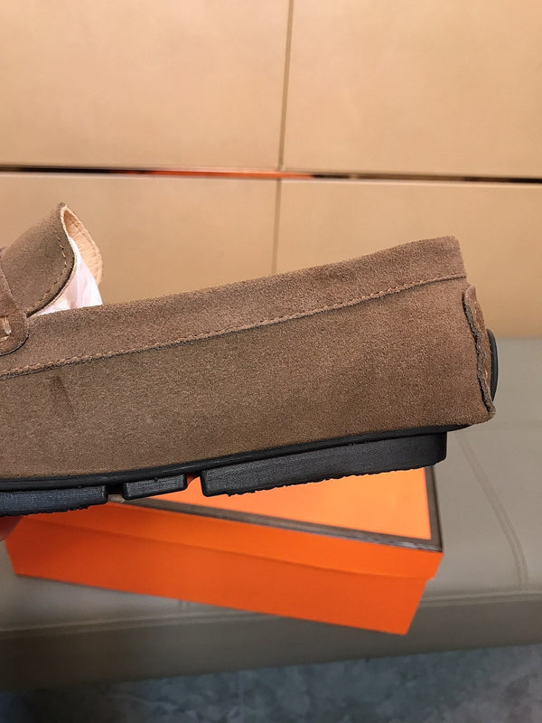 GG Men's Loafer Black Embossed Cowhide 528261