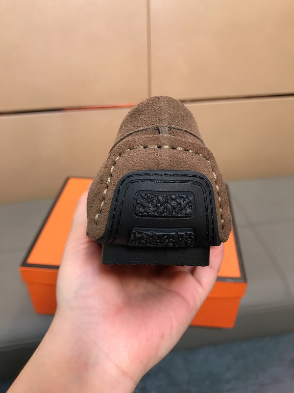 GG Men's Loafer Black Embossed Cowhide 528261