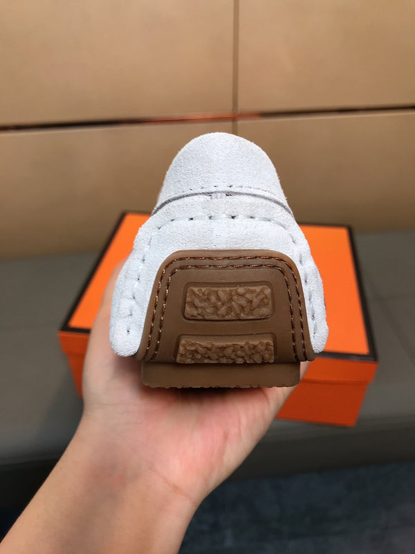 GG Men's Loafer White Suede 526677