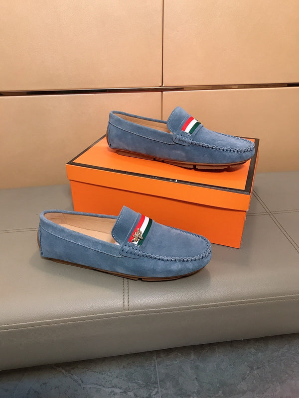 GG Men's Loafer Blue Suede 526678