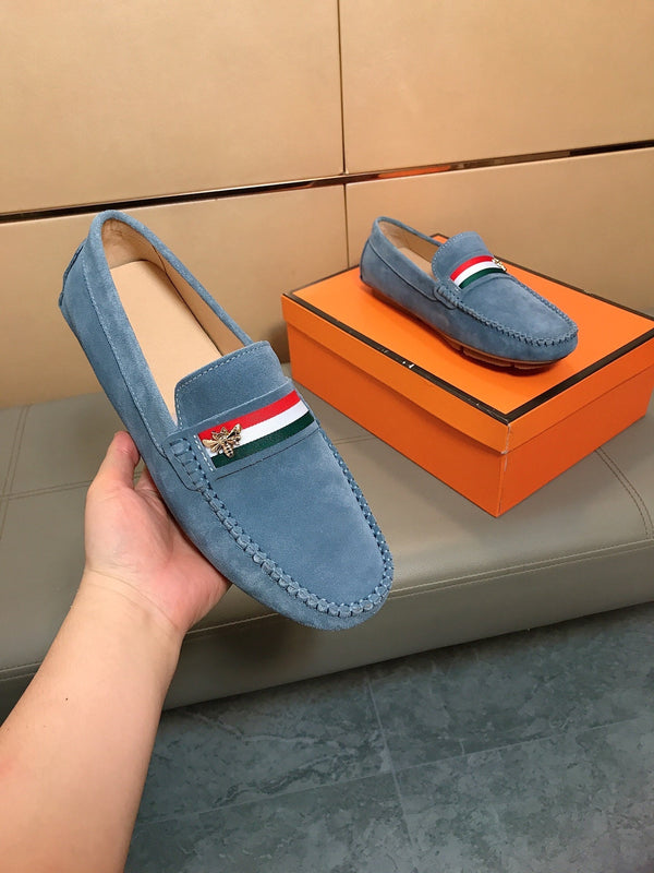 GG Men's Loafer Blue Suede 526678