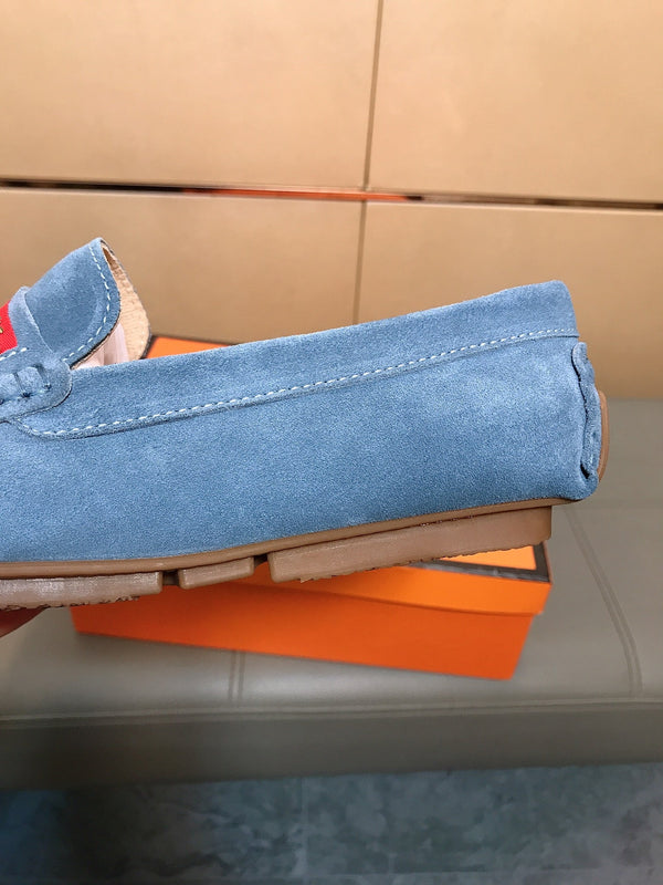 GG Men's Loafer Blue Suede 526678