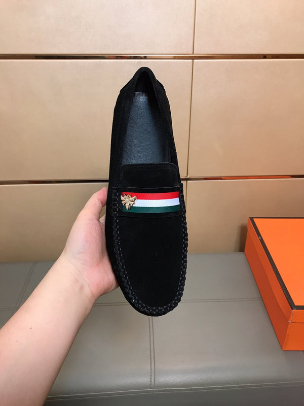 GG Men's Loafer Black Suede 526679
