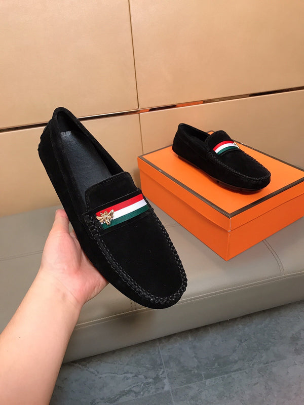 GG Men's Loafer Black Suede 526679