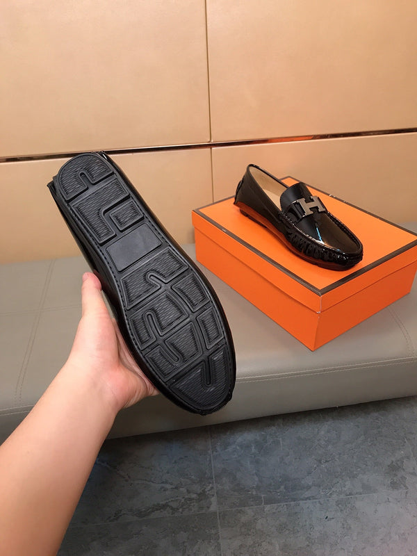 HM Men's Loafer Black Patent Leather 523209
