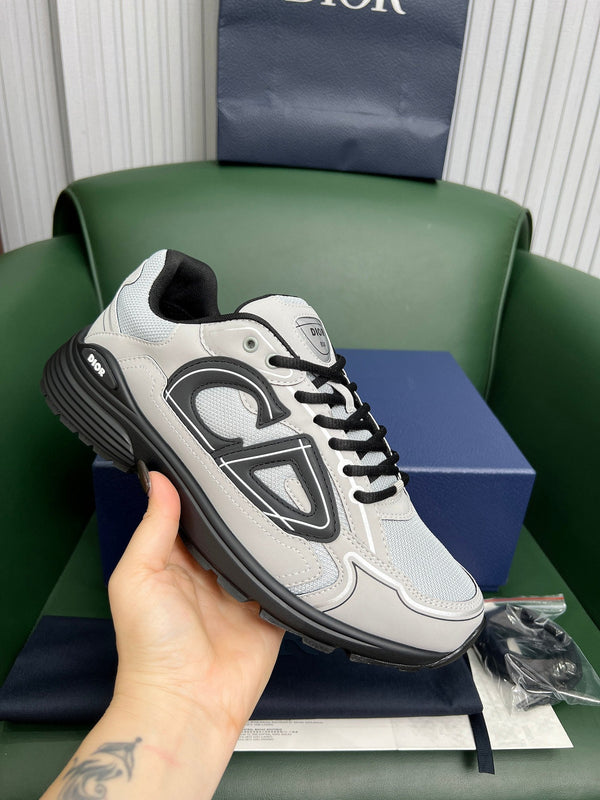 CD B30 Sneaker Black Grey Mesh Cowhide 646350