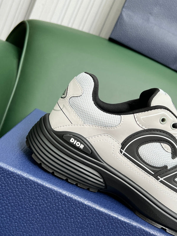 CD B30 Sneaker Black Grey Mesh Cowhide 646350