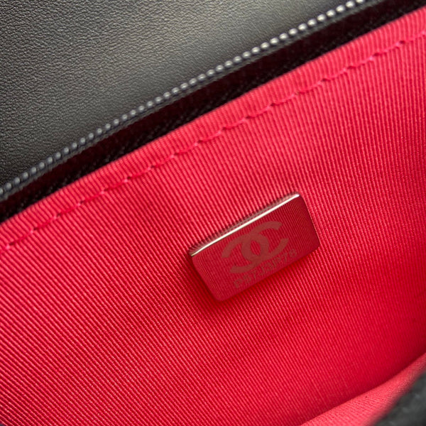 CC 19 Woc 19cm Pelle di vitello nera Hardware argento