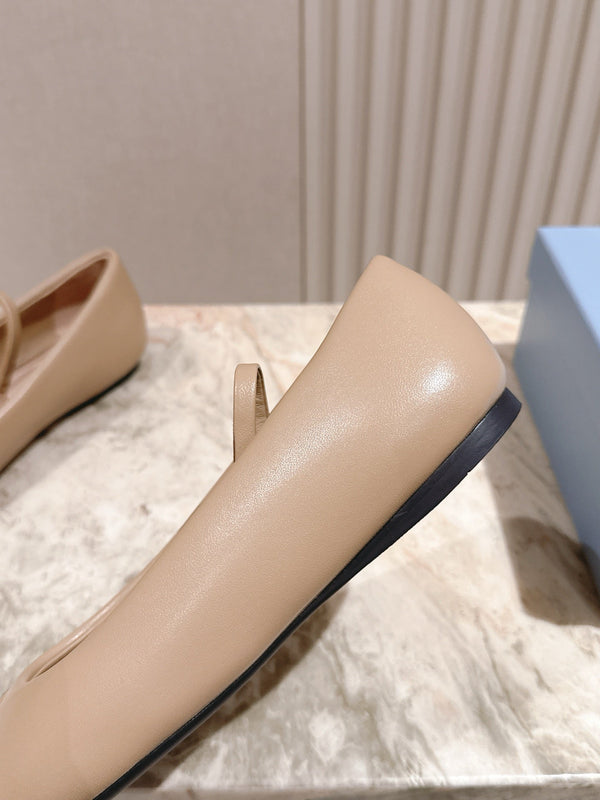 PRA 25s Ballerine Beige Pelle di Vacchetta 449717