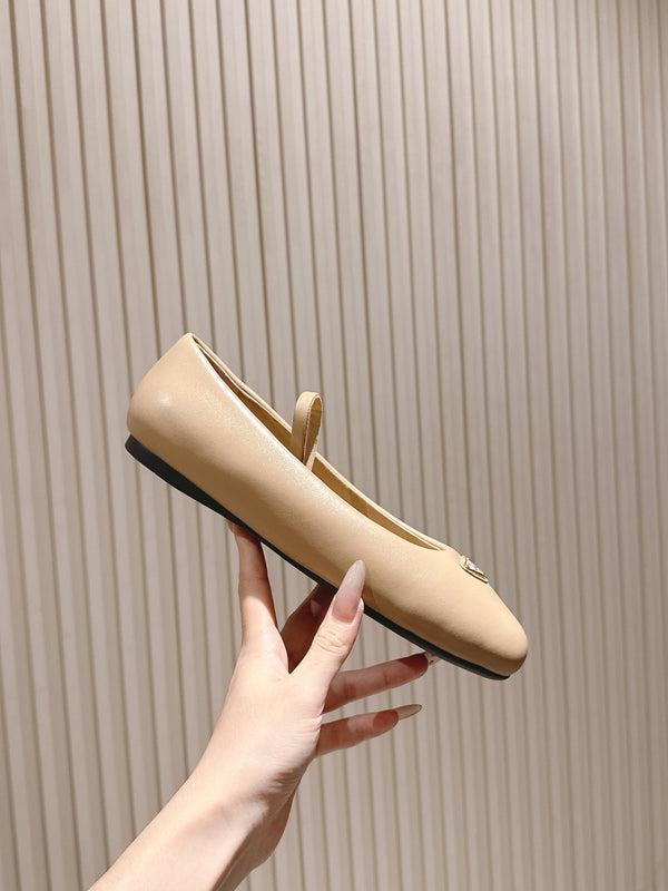 PRA 25s Ballerine Beige Pelle di Vacchetta 449717