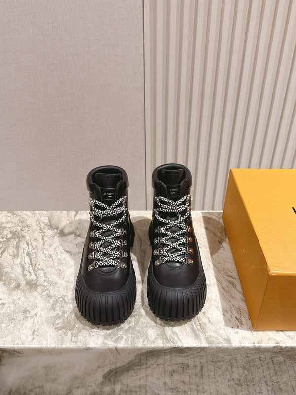 LV Ruby Ranger Ankle Boot 50mm Black Cowhide 450338