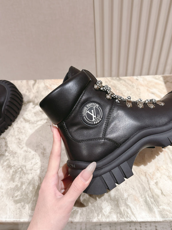 LV Ruby Ranger Ankle Boot 50mm Black Cowhide 450338