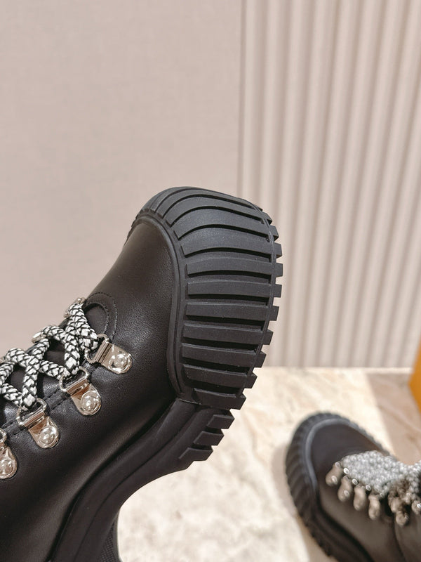 LV Ruby Ranger Ankle Boot 50mm Black Cowhide 450338