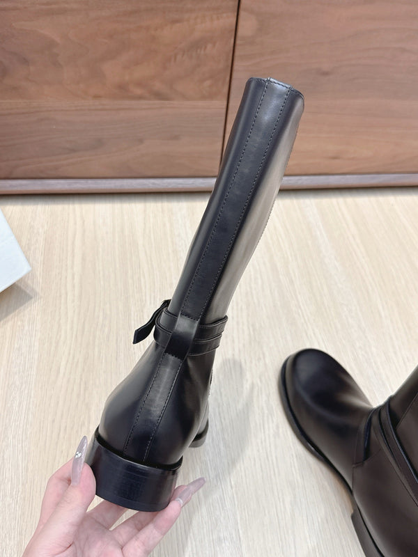 The Row 25ss Jodhpur Boots 20mm Black Cowhide 445427