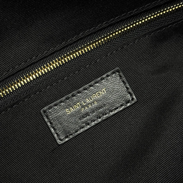 Sac bandoulière Icarino grand modèle YSL en cuir matelassé noir 286001