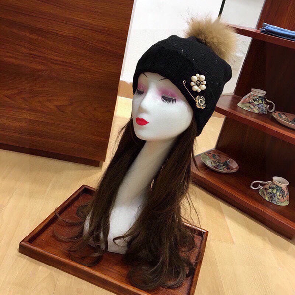 THREE-PIECE SET IN BLACK CASHMERE 424004