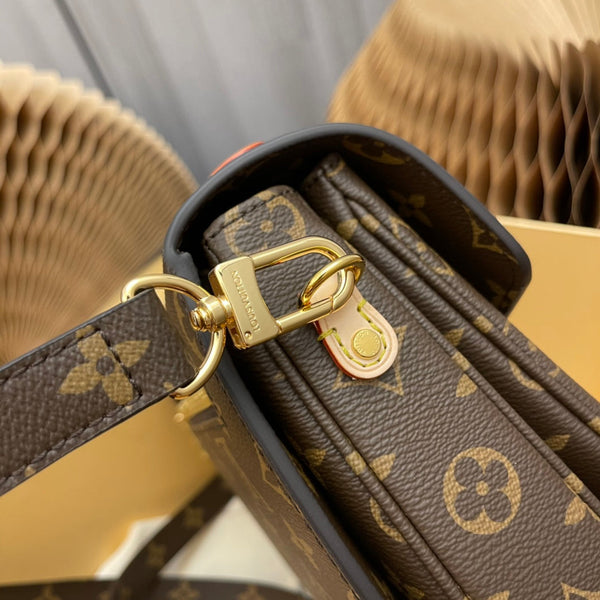 pochette metis 25 tela monogramma marrone