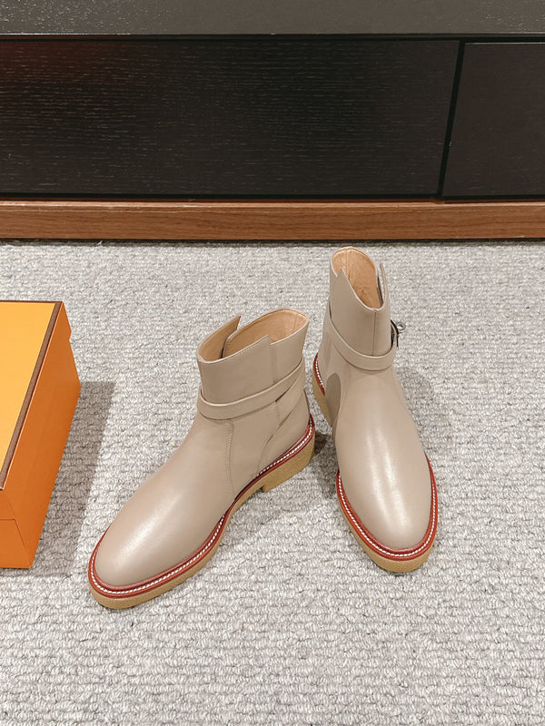 stivaletto history in pelle di vitello grigia