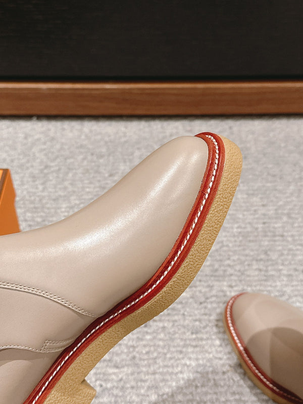 stivaletto history in pelle di vitello grigia