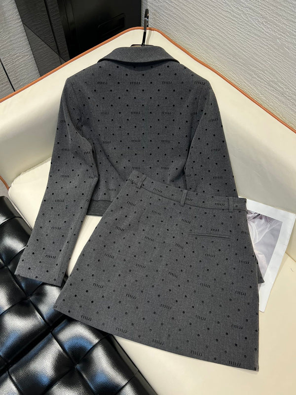 Miu Miu 25 Set Gray Polyester