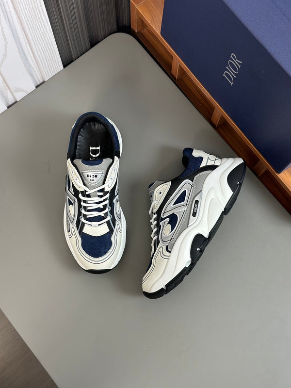 CD B22 SNEAKER NAVY AND WHITE MESH FABRIC