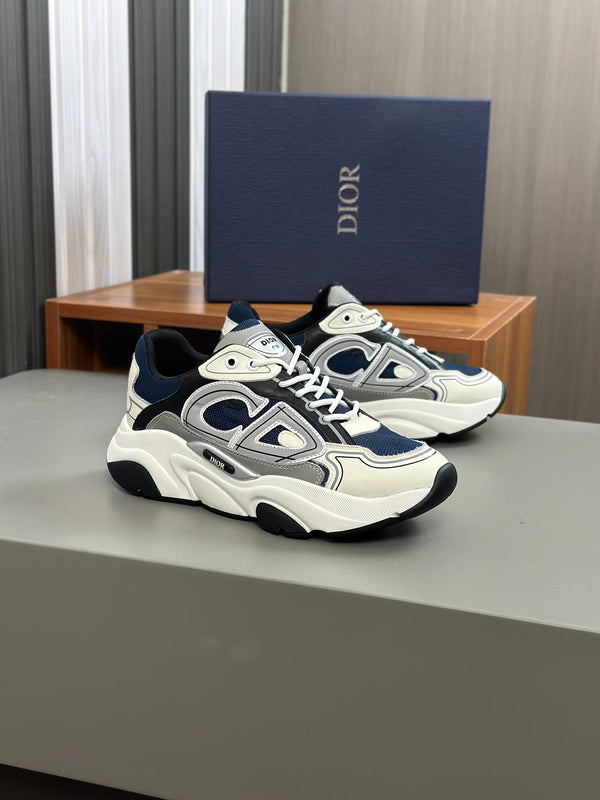 CD B22 SNEAKER NAVY AND WHITE MESH FABRIC