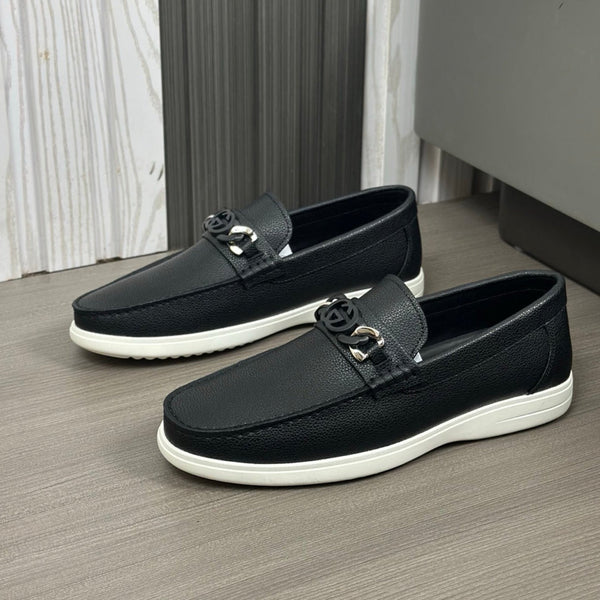 GG Men's Loafer Black Cowhide 573501