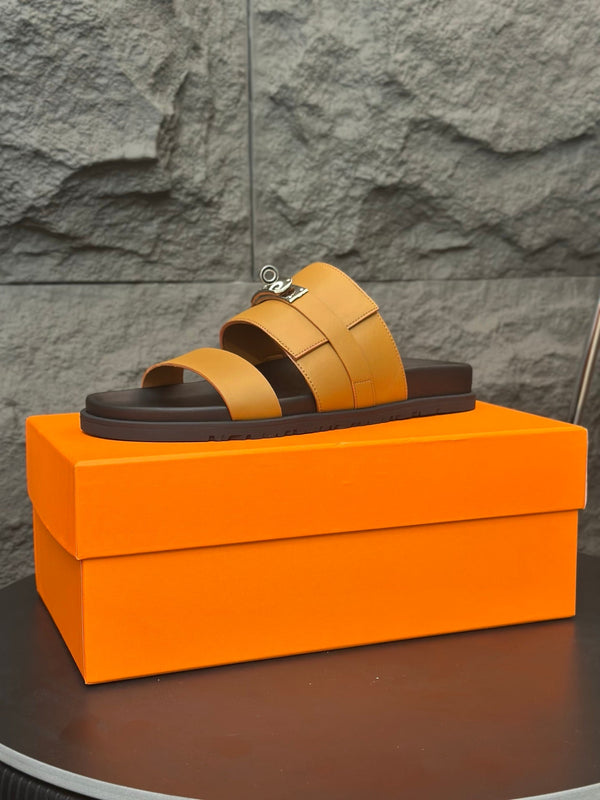 HM Men's Jackson Sandals Tan Cowhide 686965