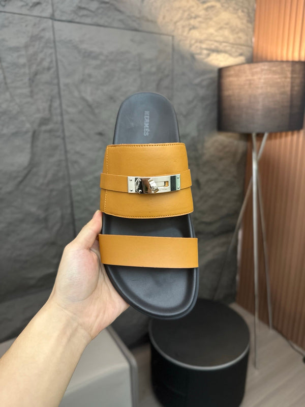 HM Men's Jackson Sandals Tan Cowhide 686965