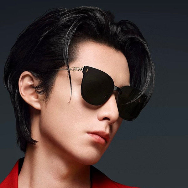 ROUND FRAME SUNGLASSES G9907 IN METAL AND ACETATE