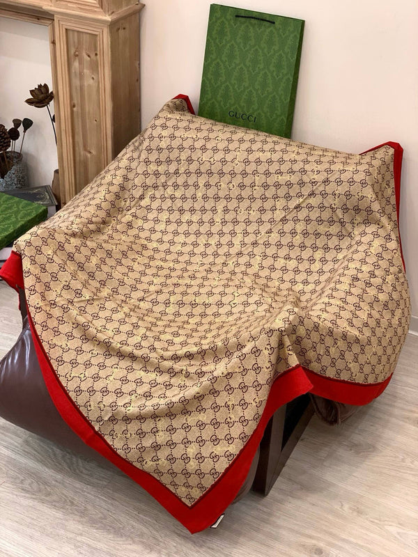 GG Classic 135CM Beige Red Cashmere 287699