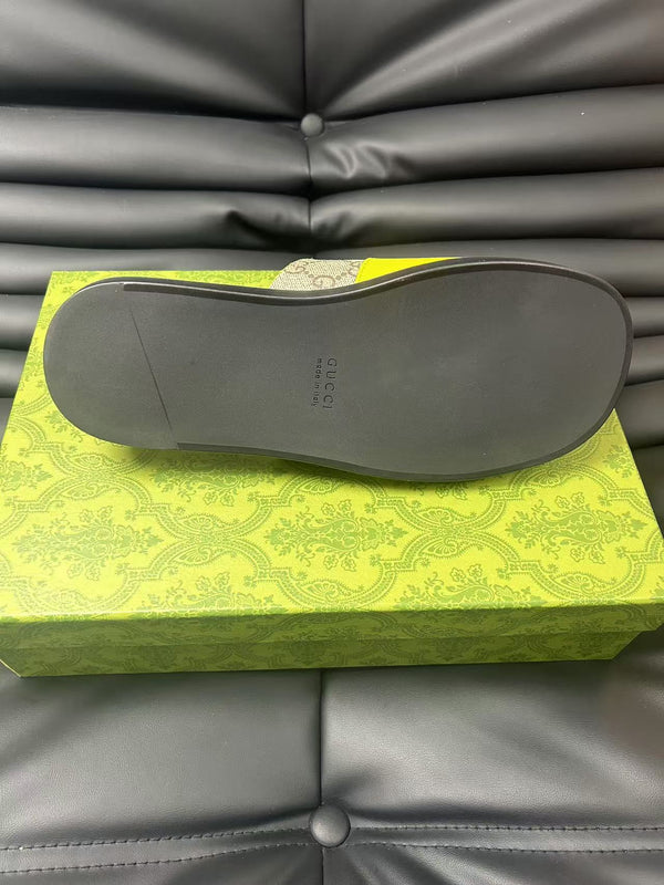 GG Men's 25 Slide Giallo Marrone Pelle di vitello 540252