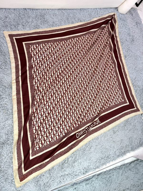 CD 26s Scarf 140cm Silk & Cashmere 304566