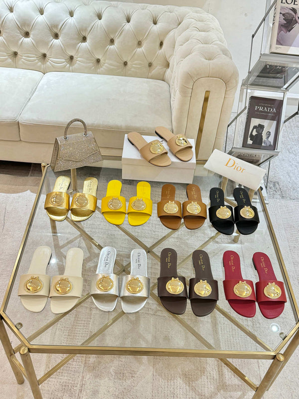 CD 26s Sandals Sliver Leather 667114