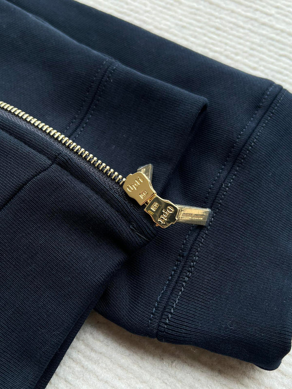 Miu Miu 25 Drawstring Jacket Navy Blue Cotton