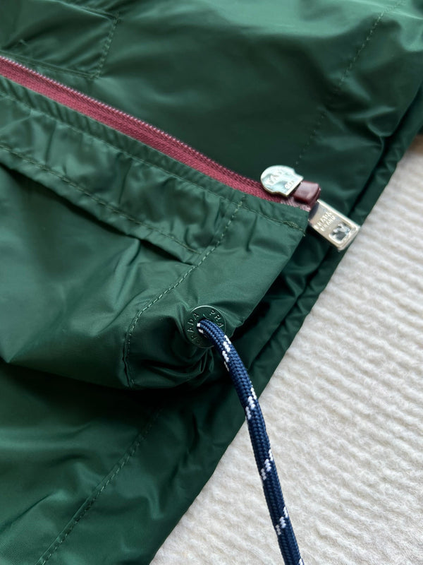 Prada 25 Hooded Jacket Turquoise Polyester