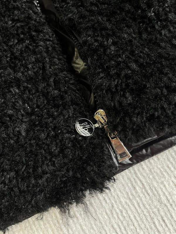 Moncler 25 Down Vest Wool And Polyester 300046