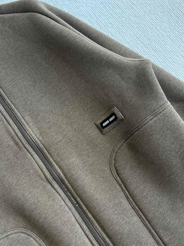 Miu Miu 25 Jacket Dark Brown Polyester 300164