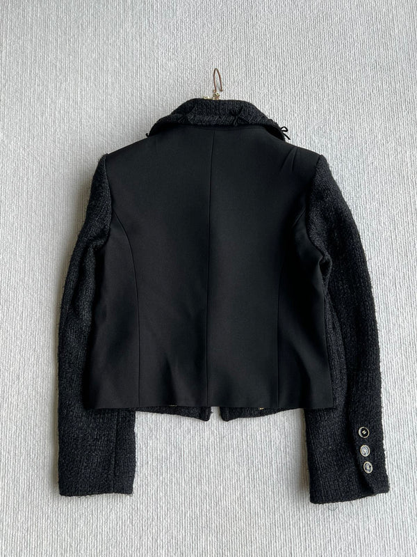 CC 25 Set Black And White Striped Synthetic Fabric 244330